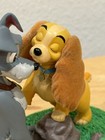 Vintage Disney Lady   The Tramp Nodder Bobblehead Felt Ears Figurine Figure