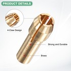30-pack Brass Drill Chuck  Quick Change 3 2mm For Rotary Tools  golden 