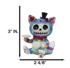 Furry Bones Whimsical Wonderland Cheshire Cat Alice Skeleton Figurine Furrybones