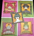 Simplicity Pattern 4970 Lady Face 14  Appliqued Decorative Throw Pillows Uncut