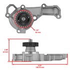 Water Pump Assembly W  Gaskets For Kawasaki Mule 2500 Kaf620c 1994 1995 - 2000