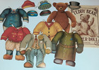 1984 Jumbo Teddy Bear Paper Doll   Costume Set Merrimack  10  1907 Reprint Wow 