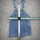 Vintage Looney Tunes Overalls Kids 5 Shortalls 90s Tweety Flowers      Denim
