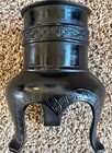Vintage Authentic Japanese Usubata Ikebana Cast Bronze Metal Flower Tripod Vase