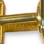 Vintage Anson Cufflinks And Tie Bar Mens Medical Gold Tone Red Glass Caduceus