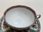 Vintage Chinese Famille Rose Medallion Canton Tea Cup   Saucer Set  4  D X 2  H