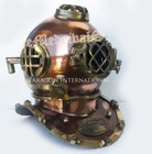 Us Navy Mark V Antique Diving Divers Helmet Brass Steel Full Size Vintage Gift