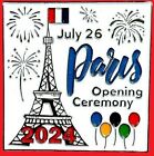 Beautiful 2024 Paris  opening Ceremony  Olympic Games Souvenir Pin   2022 2020