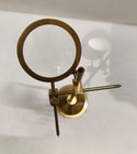 Vintage Solid Brass Adjustable Desk Magnifying Glass Stand Reading Magnifier
