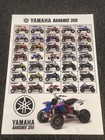 1987 To 2010 Yamaha Banshee Yfz 350 Generations Banner Poster Wall Art Garage