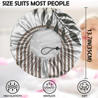 2 Pcs Shower Cap Adjustable Reusable Double Waterproof Layer Elastic Hair Bath C