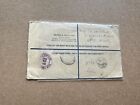 India 1949 Uprated Reg Stationery   55   8-color Kgvi Franking  us Embassy Cairo