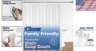 Stylish 72 x72  Transparent Shower Curtain Liner - Long Lasting   Easy Care
