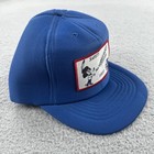 Vintage Designer Award Cap 90s Blue Adjustable Hat Santa Fe Railway Albuquerque