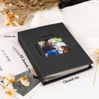 Photo Album 4x6 100 Pockets 2 Packs Small Mini Capacity Linen Photo Album Bulk