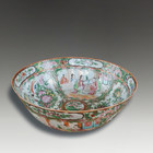 Antique Chinese  rose Medallion  Bowl- Circa 1830  23cm D