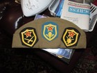 Vintage Soviet Union Russian Military Garrison Hat With Many Pins Ussr 3 Patches