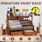 Ophir Paint Organizer 104 Holes Paint Holder W Brush Holders For Av Miniature