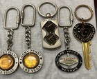 5 Las Vegas Keychains Lucky Penny Key To Sin City Dice Casino Nevada Souvenir