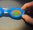 Vintage Hologram Goggles Blue Speedo 3d Shark Underwater Swimming Accessory