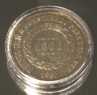 1860 Brazil 1000 Reis Silver Coin Pedro Ii Empire Km 465 Au-3d