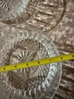 2   Vintage Arcoroc France Clear Glass Diamond Starburst Pattern 9  Serving Bowl
