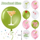 Seenelling 45 Pcs Martini Latex Balloons Wedding Party Olive Cocktail Thick B   