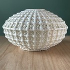 Vtg Dehua Chinese Luminary Lantern Lattice Bowl Vase Blanc De Chine Porcelain