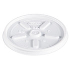 Dart 12jl Vented Lid White Fits 6   14 Oz Foam Cups   Containers 1 000 case