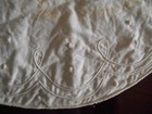 Antique French Hand Embroidered White Cotton Collar Museum Deaccession