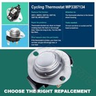 Dryer Thermostat Fuse For Whirlpool Kenmore Roper Amana 3392519 3977393 Maytag