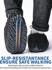 X-large 50 Pack Shoe Covers Disposable Non-slip Black Non-woven Fabric Boot