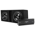 Skar Audio Dual 12  5 000 Watt Complete Bass Pkg W  Loaded Box - Amp   Wire Kit