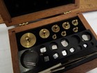 Central Scientific Set Apothecary Balance Weights Gold Scale Box Pharmacy Cen Co