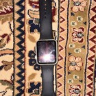 Apple Apple Watch 7000series 42mm Silver Aluminum Case  Black Silicone Band 8gb