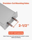 Vevor Stainless Steel Mud Flap Hangers 30  W  4  Light Cutouts For Semi Trucks