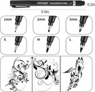 Calligraphy Pen 6 Size Calligraphy Pens For Writing brush Pens Calligraphy Set F
