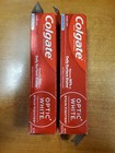2 Pk  Colgate Optic White Stain Fighter Toothpaste 4 2oz Exp  12 26 Damg Box E9b