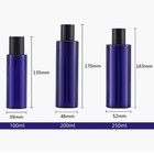 200ml Empty Refillable Plastic Blue Lotion Bottles Cosmetic Creme Gel Container