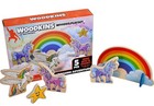 Woodkins Unicorn Wooden Playset 5 Pc Set Rainbow Fantasy Toy New