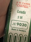 Vtg A w Fiber Castell 1 2 Dozen Pencil Leads  3 H  9030 Made In Germany  Rare