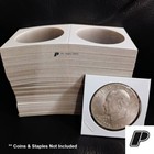 50 Guardhouse 2x2 Coin Holder Flips For Large Silver Dollar Cardboard Mylar Bulk