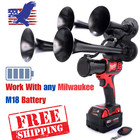 Milwaukee M18 Impact Train Air Horn   2 Remote Controls  Quad Trumpet Train Horn