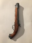 Pirate renaissance Flintlock Prop Pistol - Wooden Stock Ornate Metal