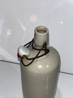 Antique vintage French Stoneware Cider Bottle With Stopper Decoration Only