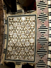 Antique Fish Skin 21 5cm Riqq Egyptian Tambourine Mother Of Pearl Inlay Mosaic