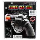 8 Ring Shot Cap Gun Black Novelty Prop Police Pistol Revolver - Plastic - 2 Pack