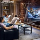 Portable Mini Projector 1080p Led Home Office Theater Cinema For Android Iphone