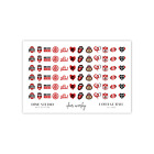 Ohio State Buckeyes Football Nail Decals Water Transfer Nail Decals