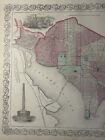 1870 Colton s Georgetown   Washington Hand Coloured City Plan Antique Map